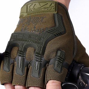 Leather gloves warm men's suede